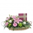 Double Delight Basket of Flowers and Chocolates